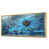 Toile avec cadre flottant or