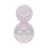 Decorative Glam Glass Hourglass Sculpture for Office Decor - Modern Object Accent for Bedroom Styling, Living Room Tabletop or Home Decoration - Pink-970907112-969638723