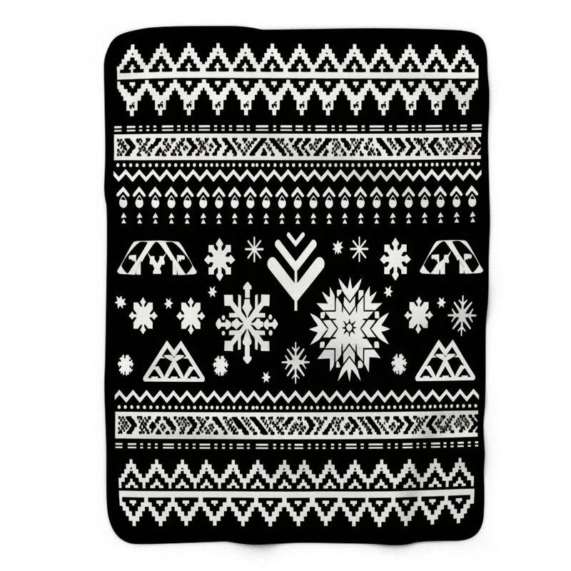 Winter Warmth - couverture en sherpa de qualité supérieure 1 pièce, Grand lit