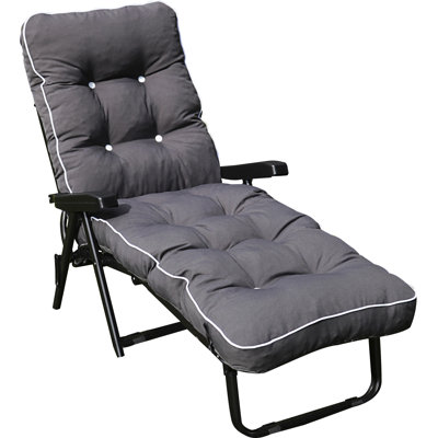 Keyser 95 cm Long Single Chaise with Cushions