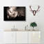 The Gaze Of The Rhino In Abstract - Wrapped Canvas Print-55302423