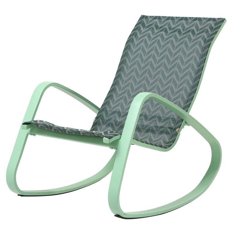 Chaise berçante de patio Bissett