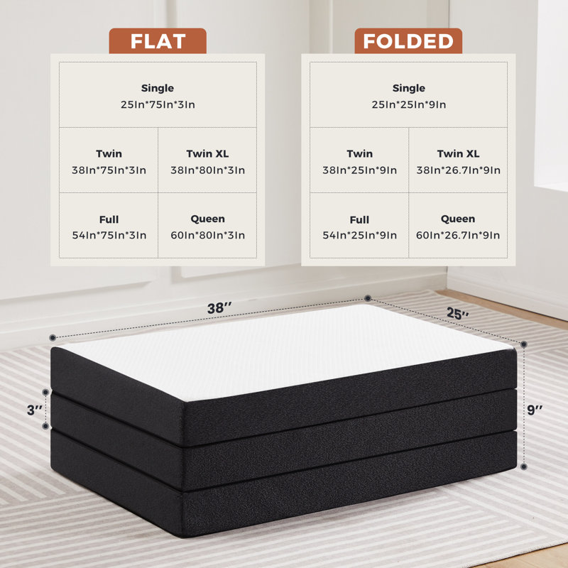 Matelas Alwyn Home, Lit simple, 3"