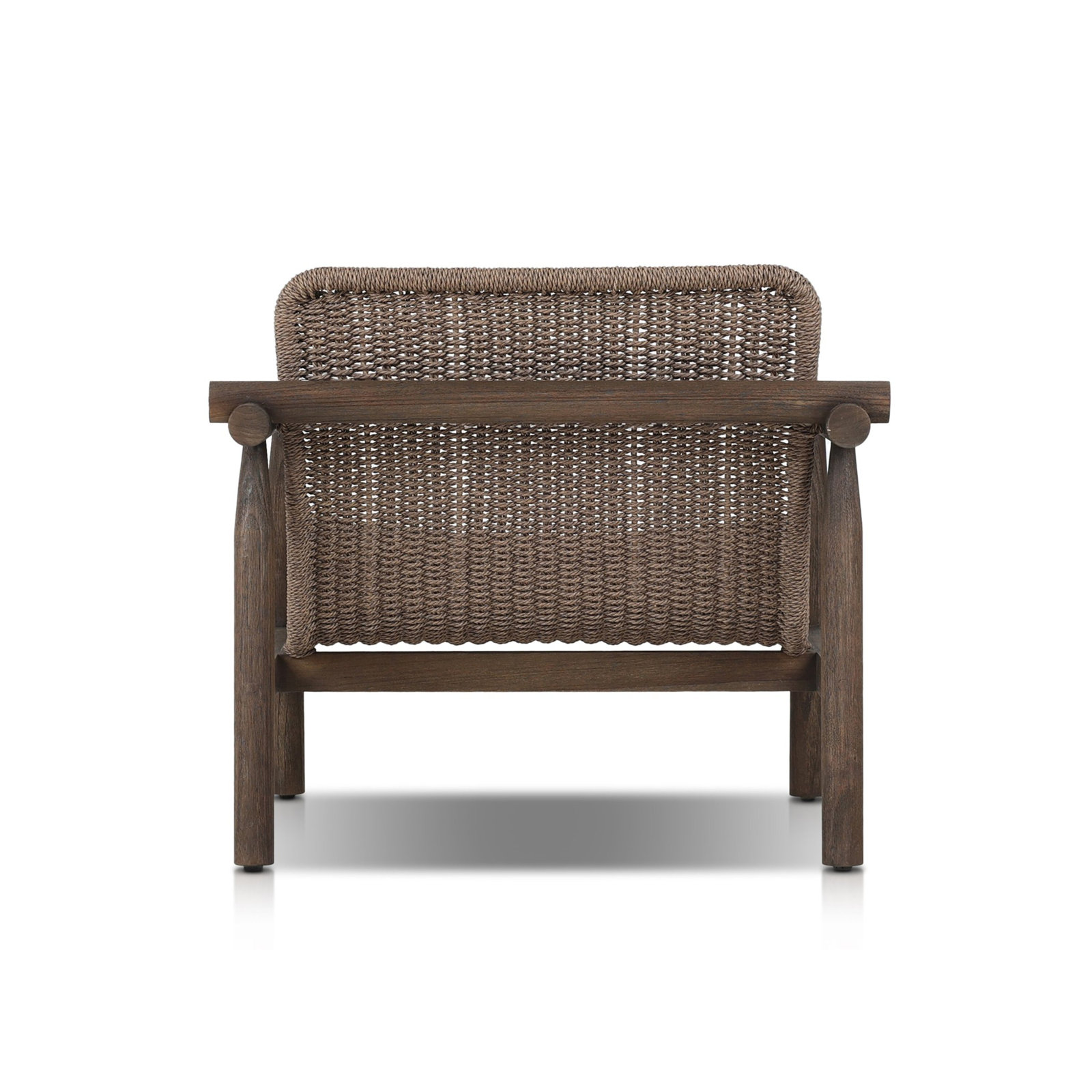 Dume Outdoor Chair, Dark Gray/Dark Brown