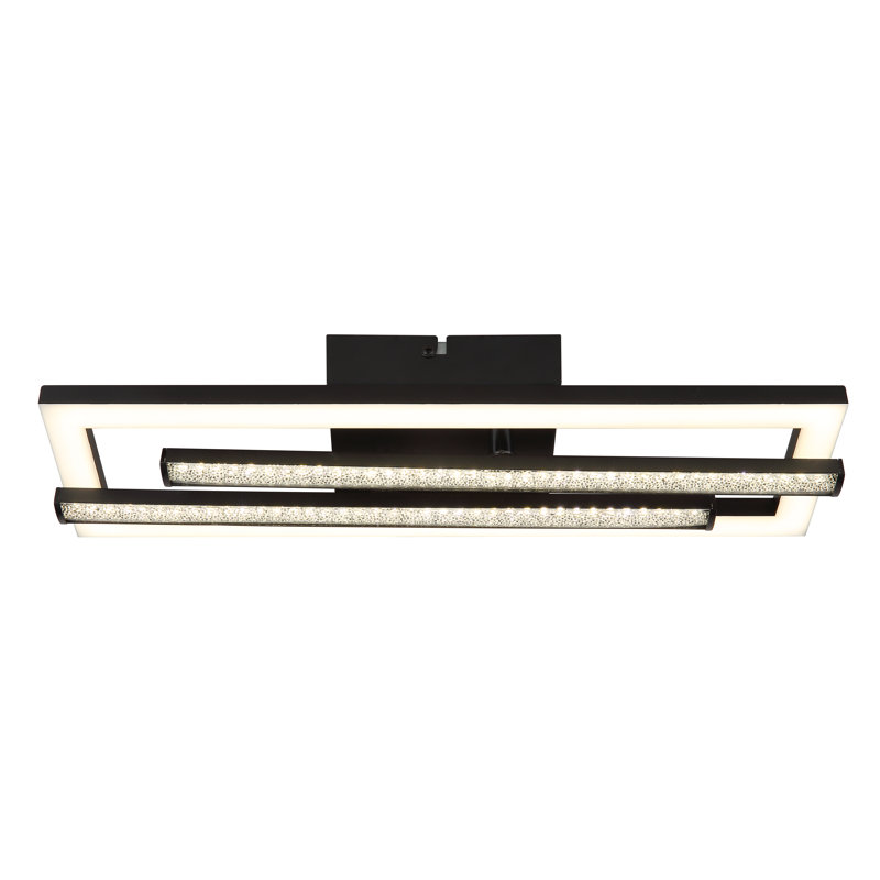 Deaken LED Flush Mount, Matt black