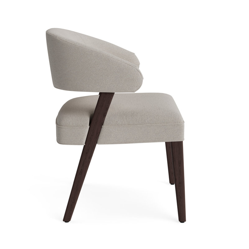 Keane Dining Chair, Performance Boucle - Dove Gray, Java