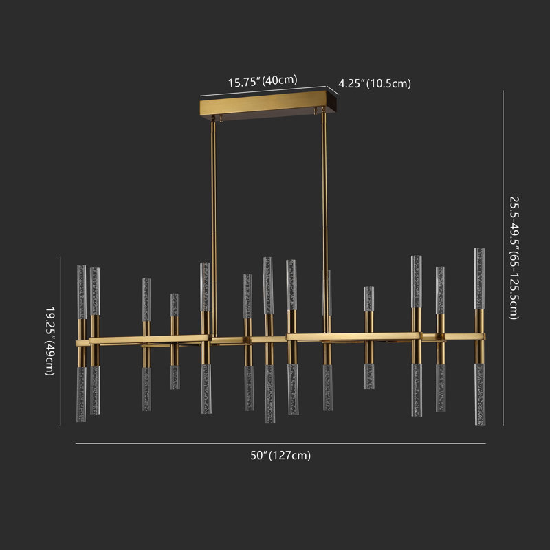 Evaria 26 - Light LED Chandelier, Gold
