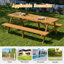 Table de pique-nique en bois massif-520667978