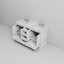 Meuble-lavabo blanc 60 po X P 22 po D, dessus en marbre de Carrare et ensemble de robinet-1687739234-1687739244