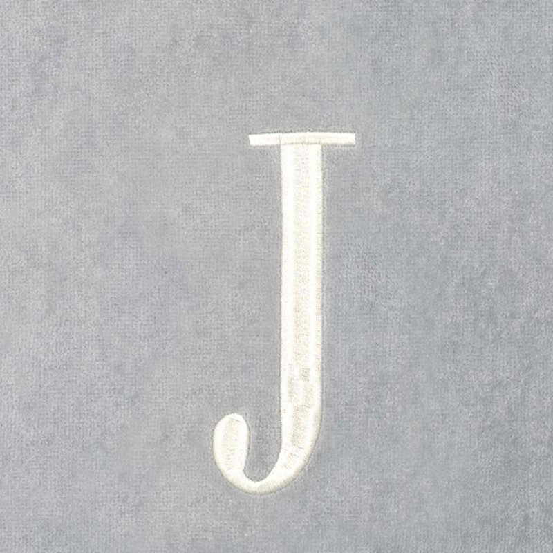 IVR/GLD Monogram Towel Set, Gray, 5 Piece Towel Set