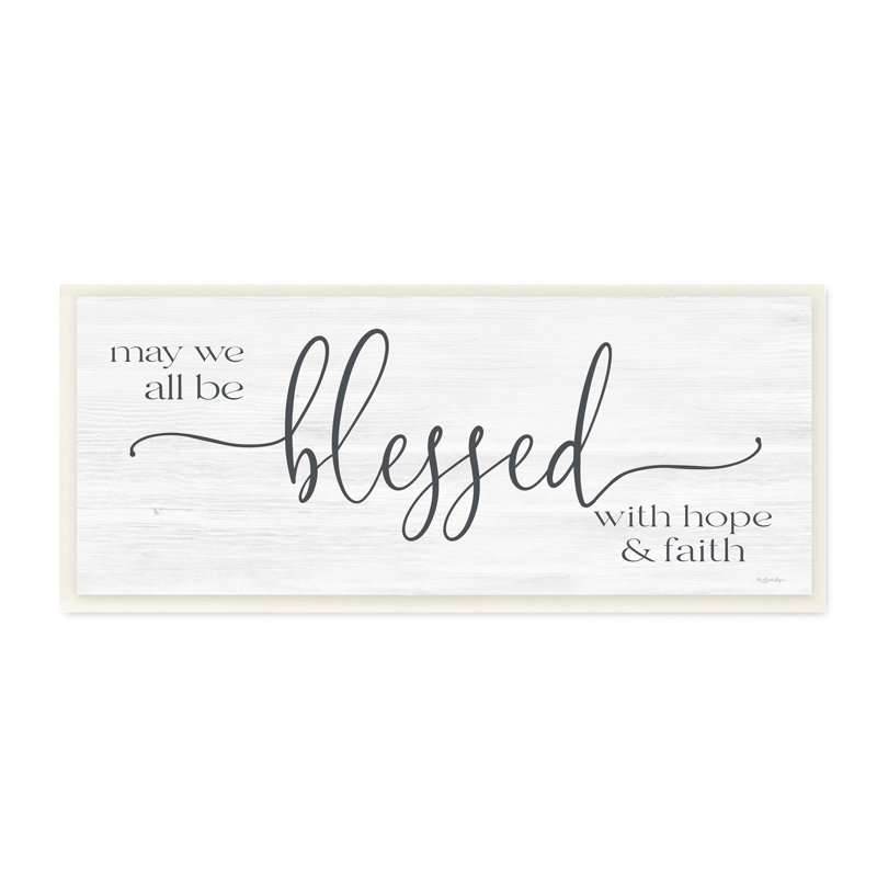 "Hope & Faith", calligraphie bénie, motif de bouleau, art mural par Susie Boyer