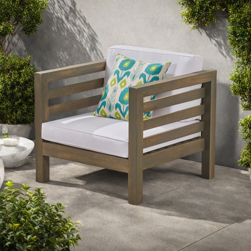 CLUB CHAIR, Gray, White