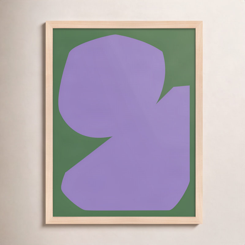 «Element 1» par Michael Kempen - reproduction de cadre photo simple, L 24 po x H 30 po, Cadre jaune