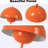 Industrial Metal Shade Pastel Orange Floor Lamp With Foot Switch Modern Tall Standing Lamp For Living Room-760227813