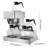 Commercial Drip Coffee Maker, 12 Cups Coffee-Maker Machine with 4 Glass Carafes and 4 Decanter Warmer Plates, Stainless Steel Drip Style Coffee Brewer, for Restaurant, Office, Coffee Shop & Home
