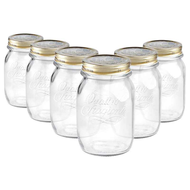 Bormioli Rocco Quattro Stagioni Glass Storage Jars 