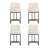 26" H Upholstered Counter Stool with Metal Frame-386895940-386895941