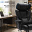 Chaise de bureau ergonomique pour joueur avec repose-pieds et soutien lombaire-63115325