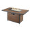Rectangular Chat Height Gas Fire Pit Table