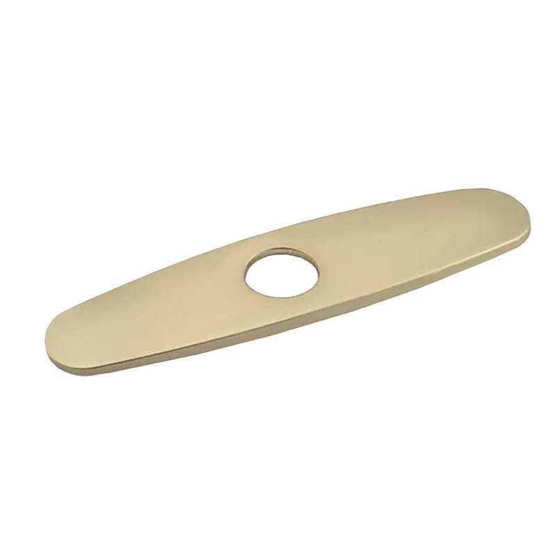Stainless Steel Faucet Deck Plate, Gold