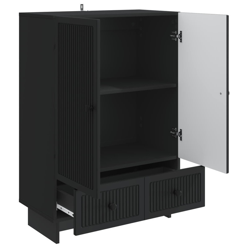66cm Sideboard, Black