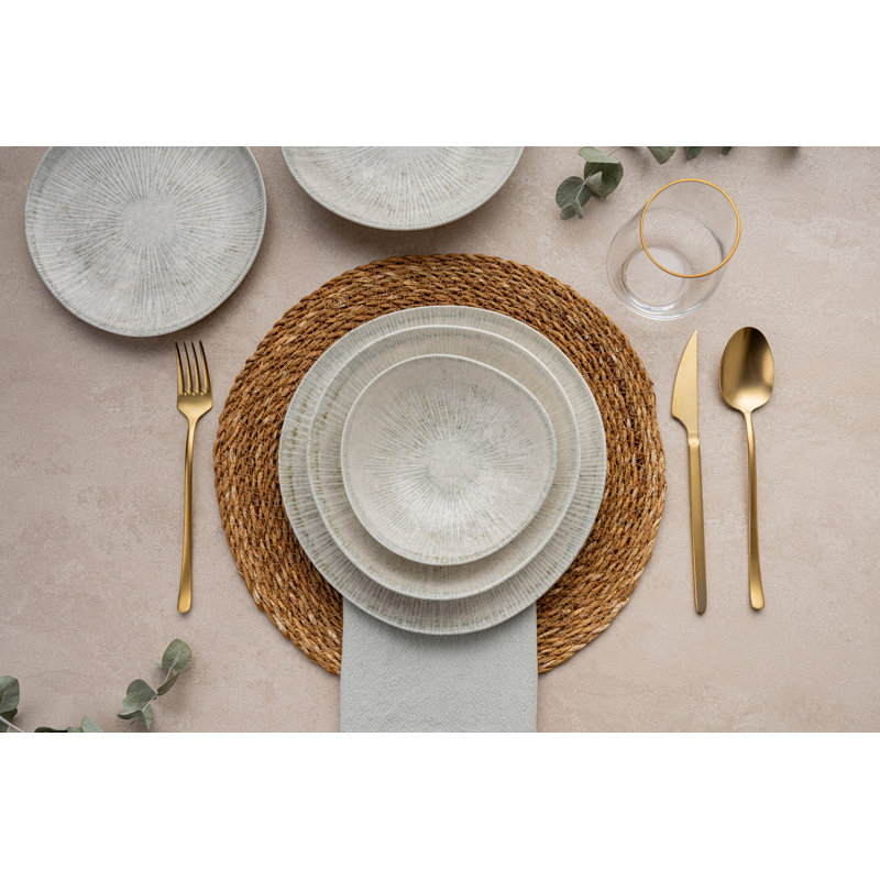 Piece Porcelain China Dinnerware Set - Service for 6