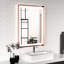 Miroir de salle de bain à DEL avec miroir en aluminium 3 lumières-52929489-52929488