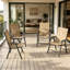 Chaises de jardin pliantes, chaises de salle à manger empilables, chaises pliantes d'extérieur, chaises de jardin (chaise 4 pièces)-133086947-133086944