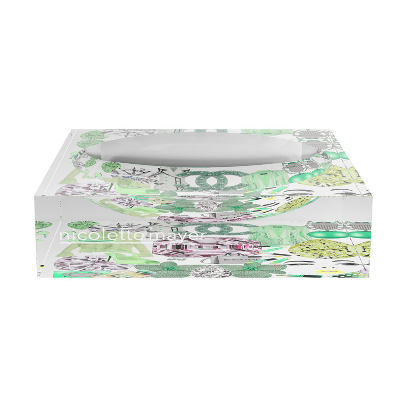 Bougie Decorative Tray, 6"W x 6"D x 2"H