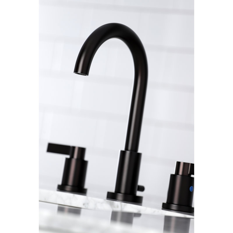 Robinet de salle de bain espacé Nuvo Fusion avec ensemble de bonde, Bronze huilé