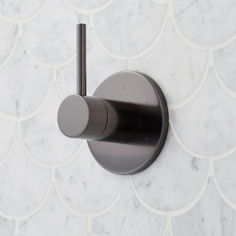 Lexia Thermostatic Shower System with Rain Shower Head, Hand Shower, Hose, Valve Trim and Diverter
