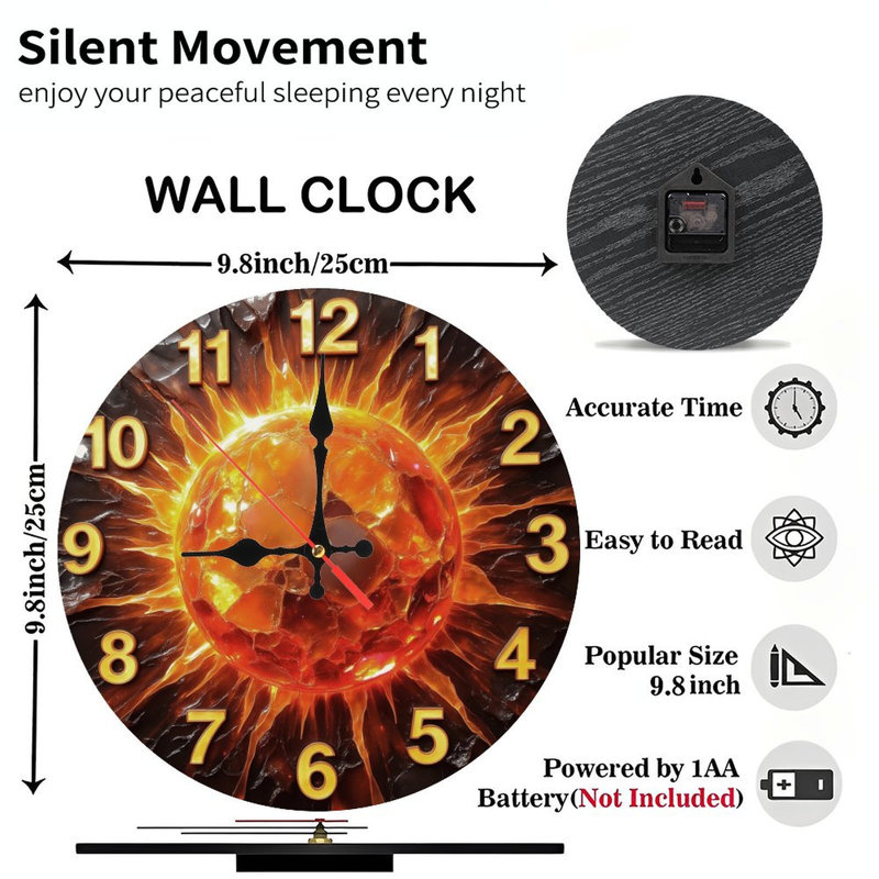 Horloge du soleil ardent