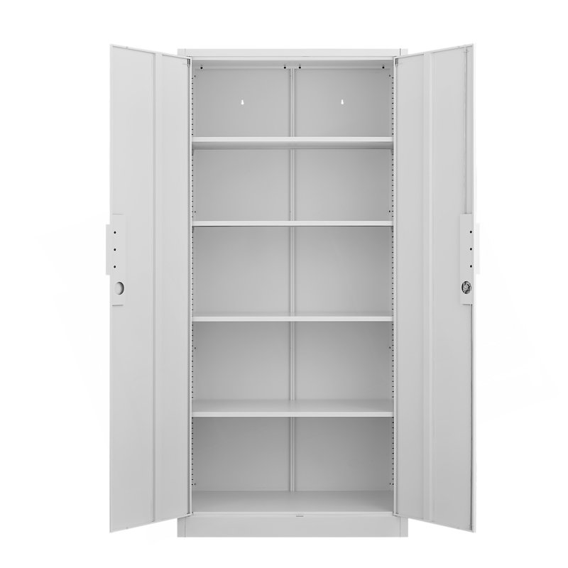 70-Inch Heavy-Duty Steel File Cabinet with Lock, 4 Adjustable Shelves for Legal and Letter Size Document Storage