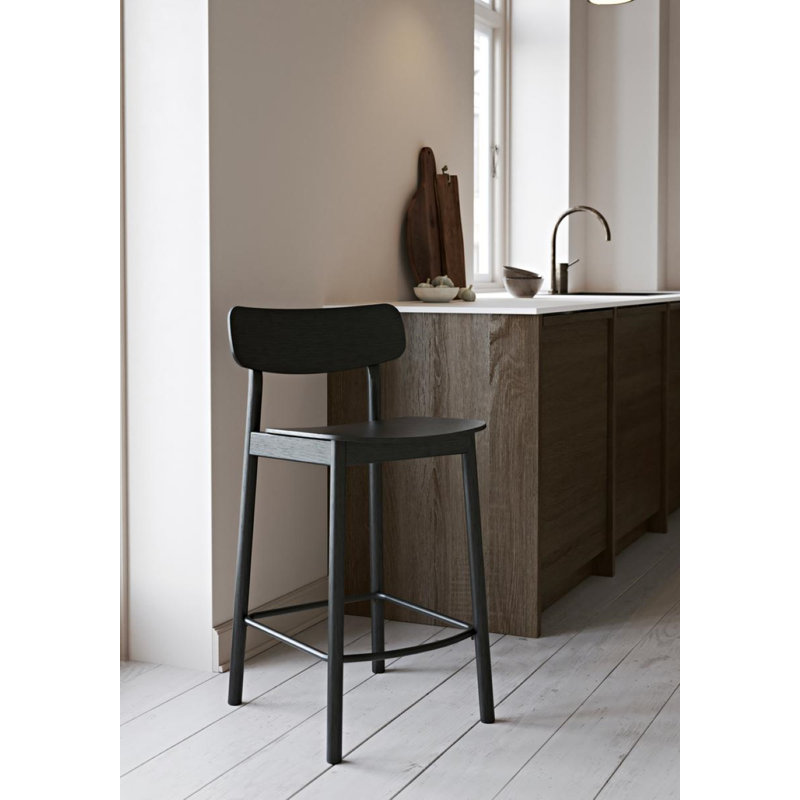 Soma Bar Stool, Bar Stool (29.53'' Seat Height), Black