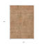 Tapis d'extérieur lavable à motif géométrique 10 pi x 14 pi brun et beige cuivré
