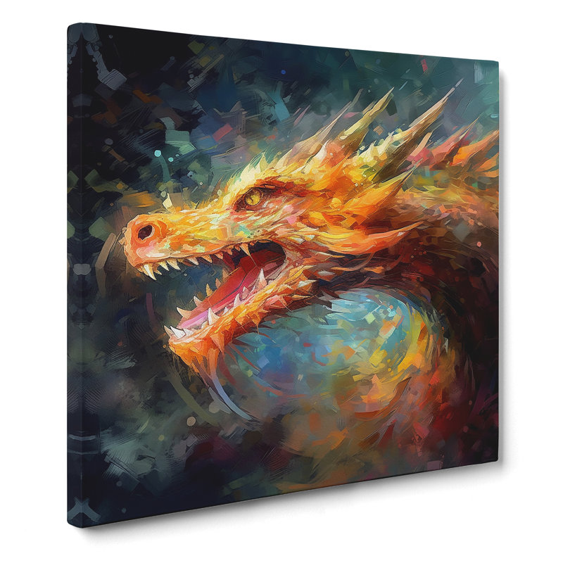 Dragon Impressionism No.4 - Wrapped Canvas
