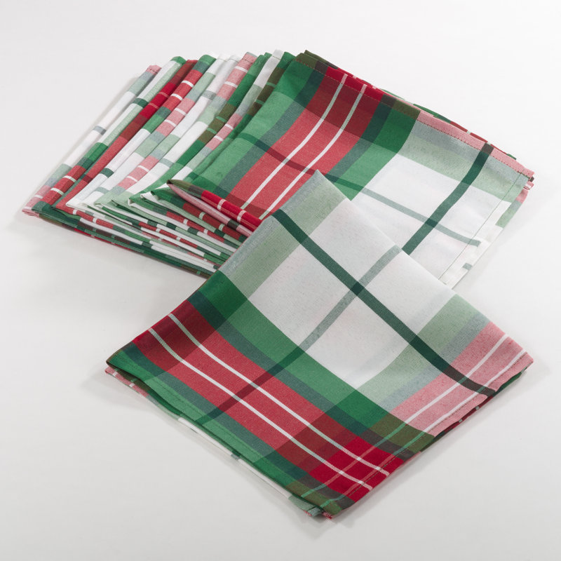 Senter Polyester Plaid Square Napkin