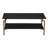 Black Oak & Gold Iron Rectangular Coffee Table-1188999825