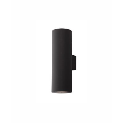 Alp Black 2 - Bulb 17cm H Integrated LED Outdoor Armed Sconce