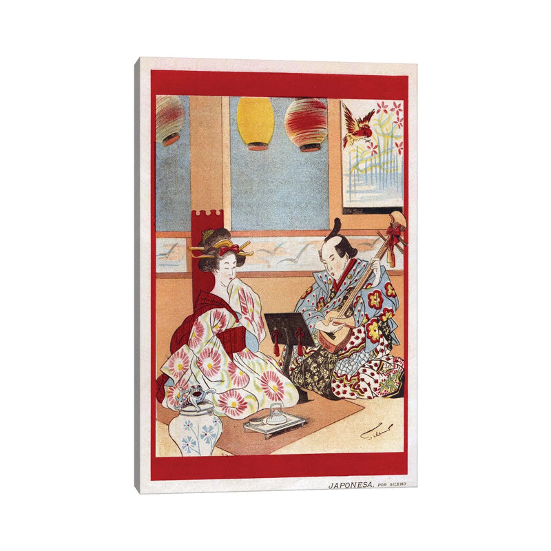 1898 Japanese Music Magazine Plate by The Advertising Archives - Gallery-Wrapped Canvas Giclée on Canvas, Canvas