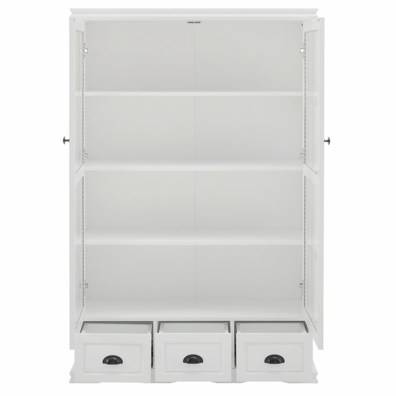 Buffet bibliothèque avec tablettes réglables Burnice