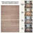 GLN Rugs Contemporary - Machine Washable Area Rug, Bohemian Vintage Washable Rug, Non Slip Area Rug, Low Pile Chenille Living Room Rug, Bedroom Rug, Bathroom Rug (Brown Rug)-1579203345