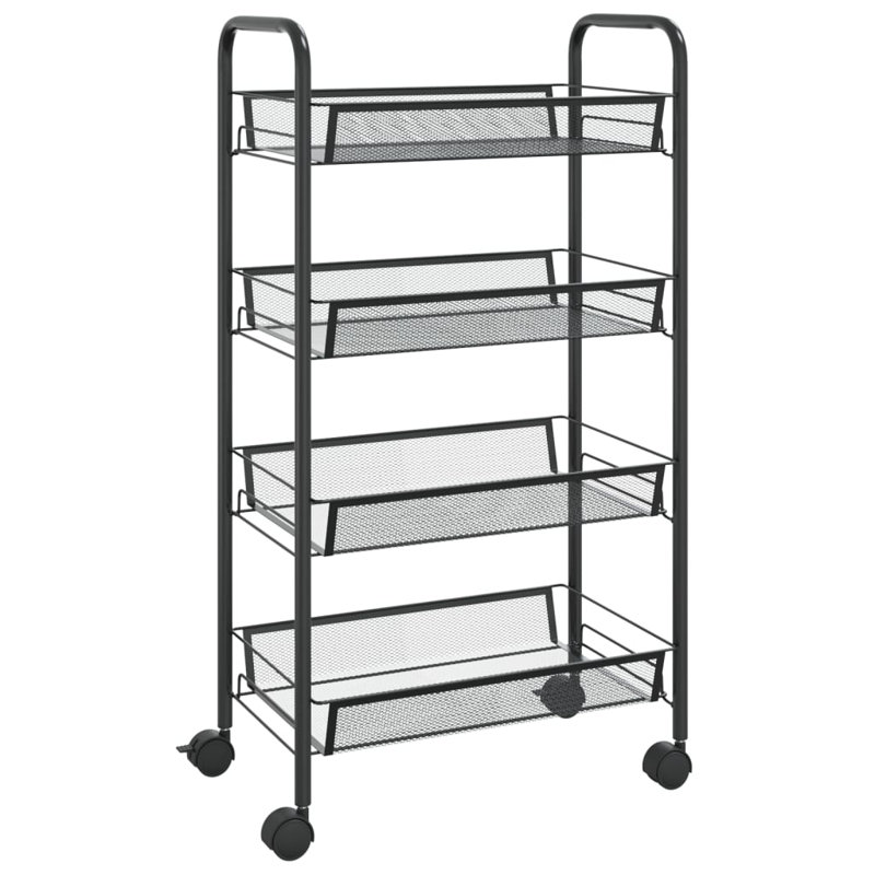 Petree Kitchen Cart, Black
