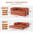 Adonia Foldable Three Person Corduroy Fabric Sofa Bed with High-Rebound Density Sponge-1561136076-1572568167