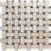 12" X 12" Basketweave Marble Mosaic Tile