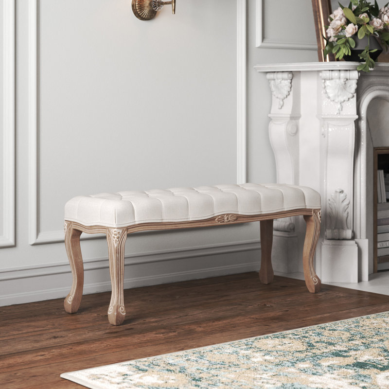 Banc rembourré Lori, Beige