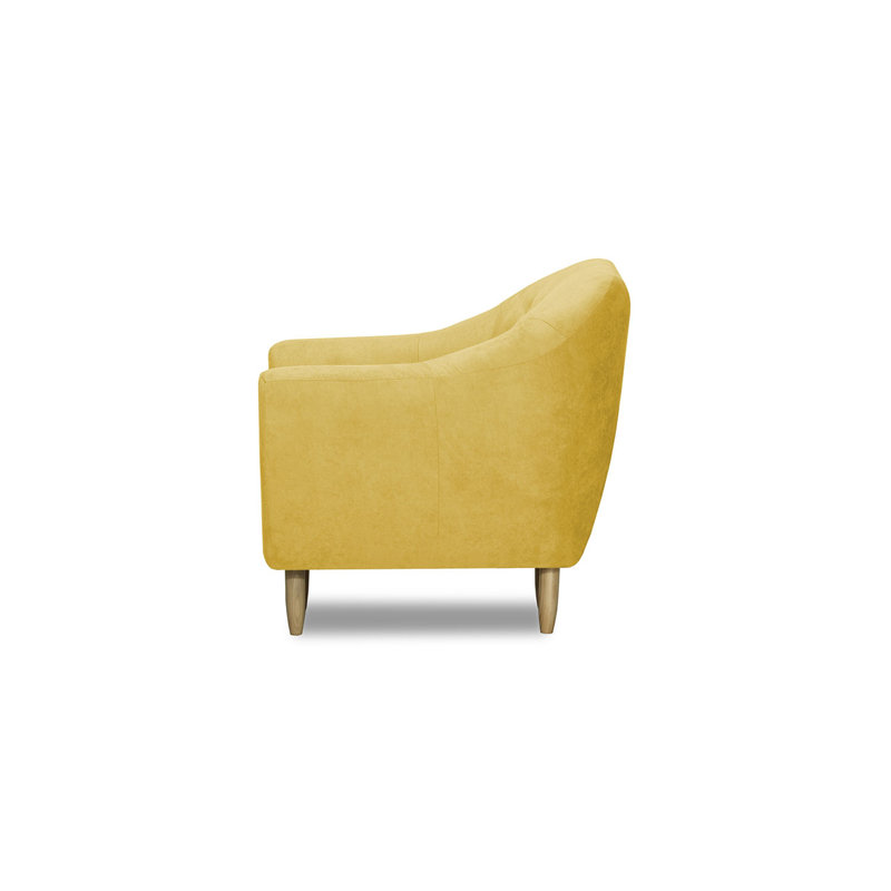 Cabrales Upholstered Armchair, Yellow