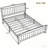 Solid Wood Platform Bed with Support Slats and Strong Structure