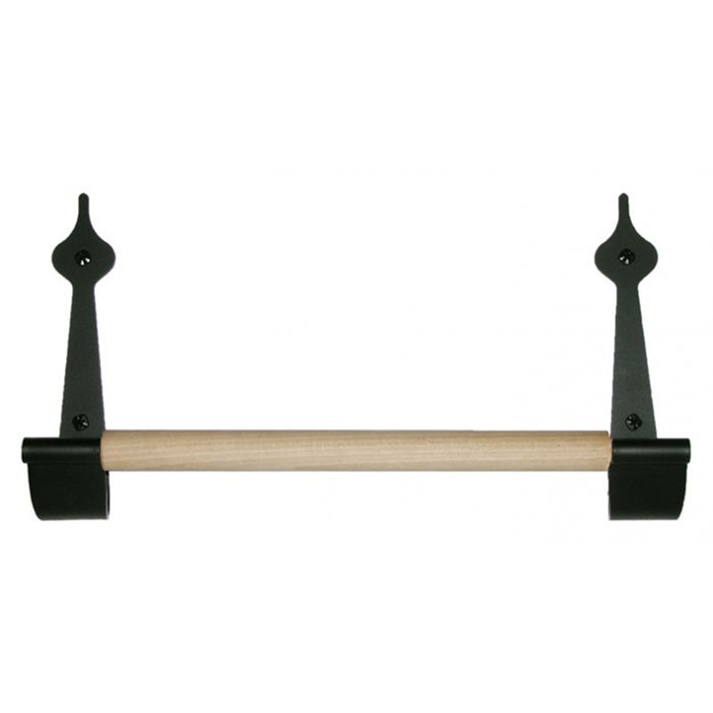 13" Black Iron Traditional Paper Towel Holder