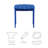 Hayhurst Square Acacia Outdoor Side Table , 18.11'' in. W 18.5'' in. D